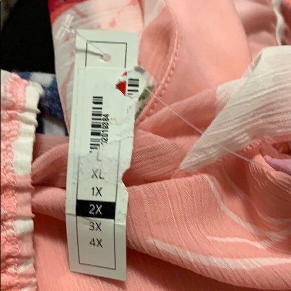 NWT LEITH‎ FLORAL RUFFLE CROP TANK SIZE 2X - Picture 5 of 5